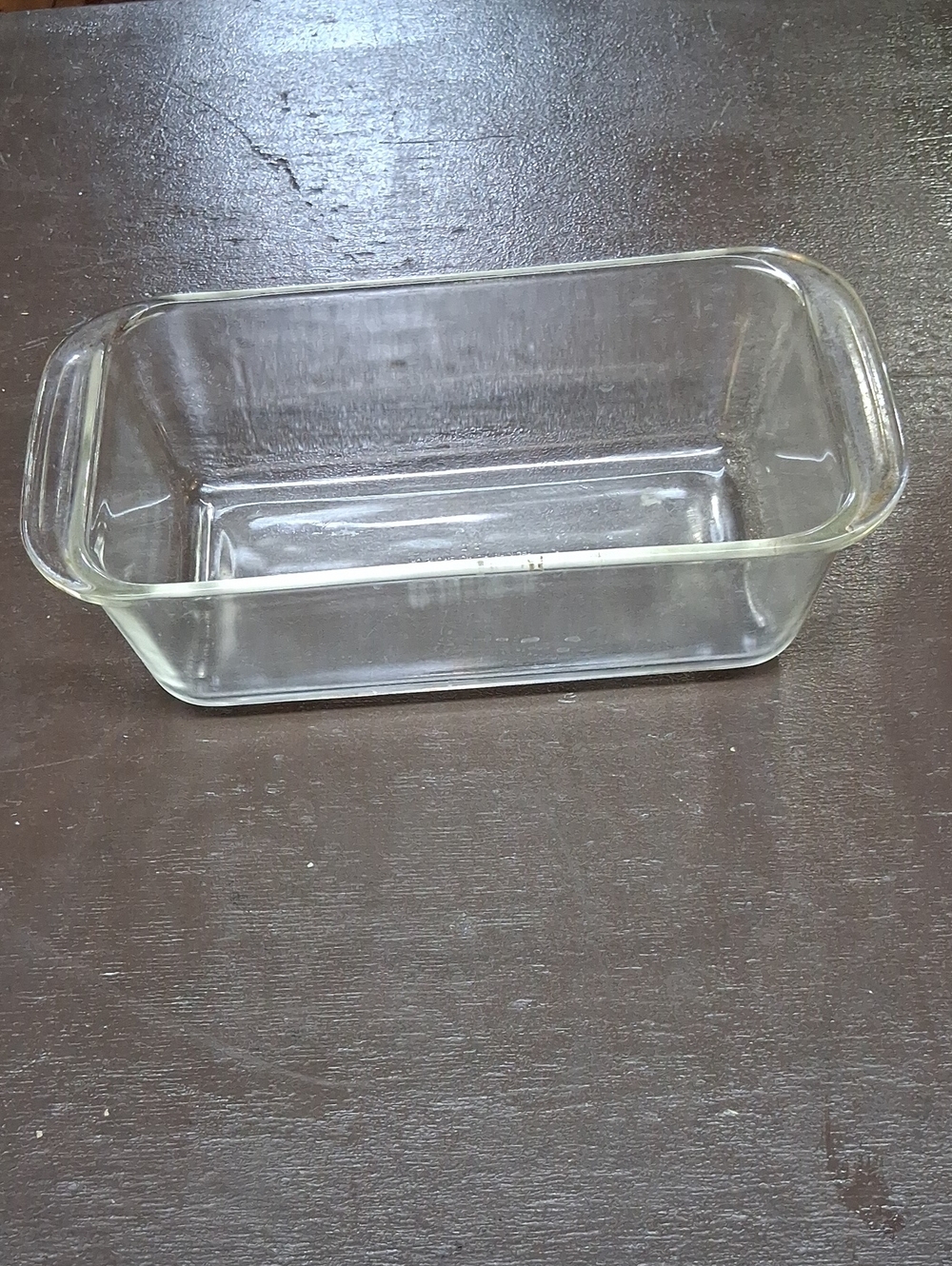 Vintage Pyrex 213 Clear Glass Loaf Pan 8.5 x 4.5 x 2.5 Ovenware Made in USA